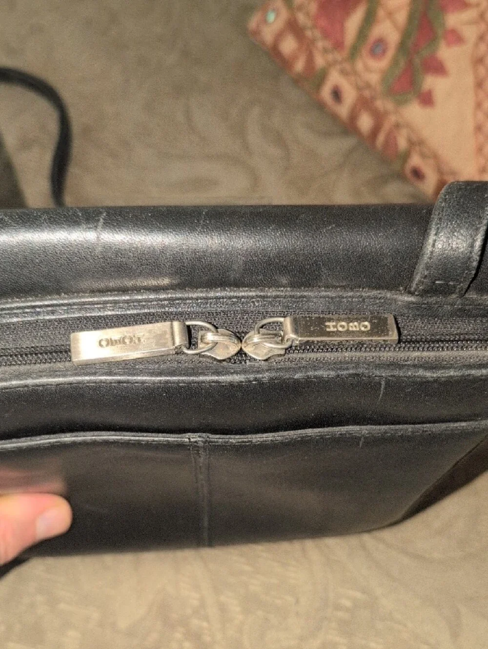HOBO Black Leather Crossbody Bag